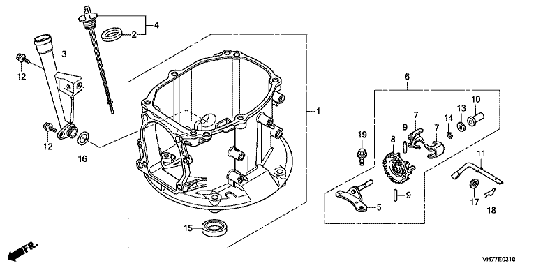 Honda HRX537C6HZEA - Crank Case