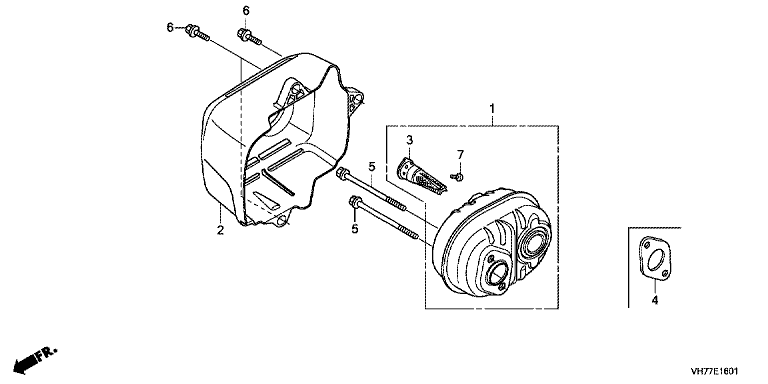 Honda HRX537C6HZEA - Muffler