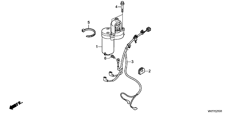 Honda HRX537C6HZEA - Starter Motor