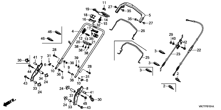 Honda HRX476C2VYEH - Handle Pipe