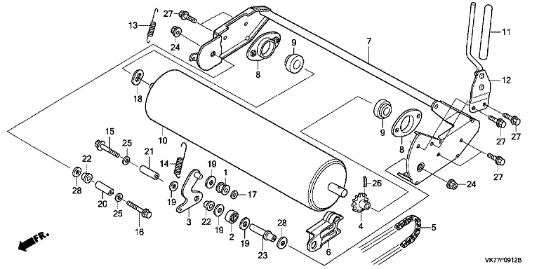 Honda HRX476C2QYEH - Rear Roller