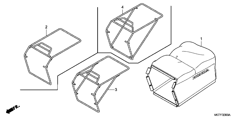 Honda HRX476C2QYEH - Grass Bag