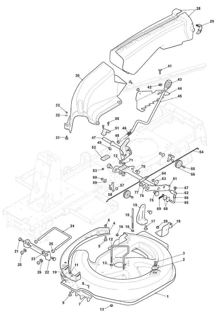 Mountfield 827M 2T0050483/M16 - Cutting Plate