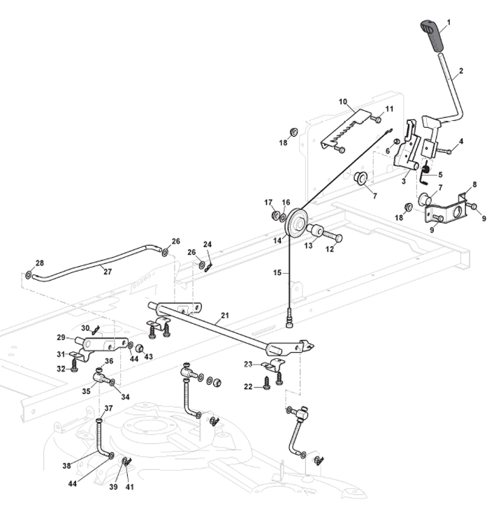 Mountfield MTF108-SD 2T1210403CAS - Cutting Plate Lifting