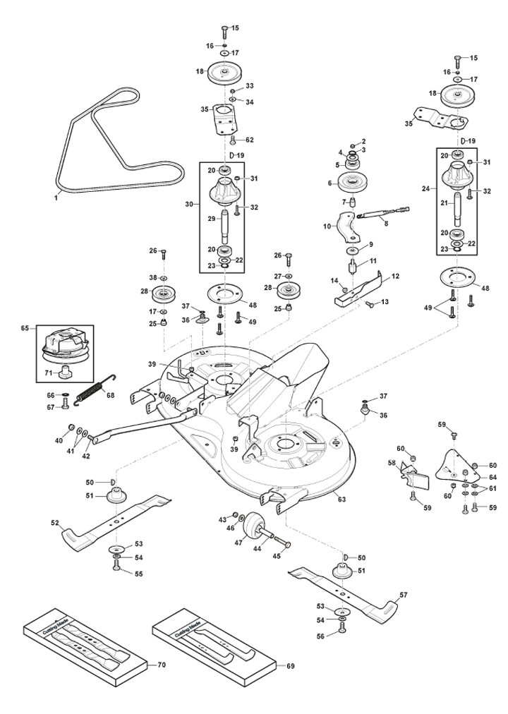 Mountfield MTF98H 2T2610403CAS - Cutting Plate, Electromagnetic Clutch