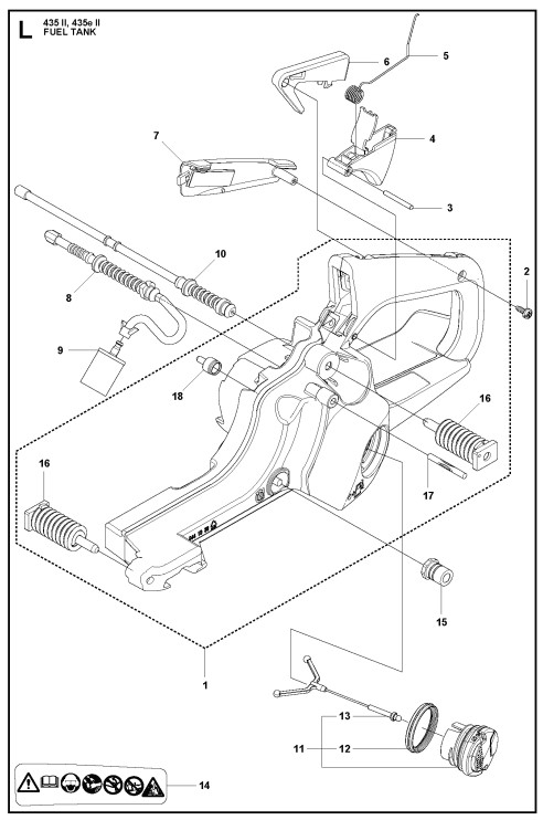 Husqvarna 435II - Fuel Tank