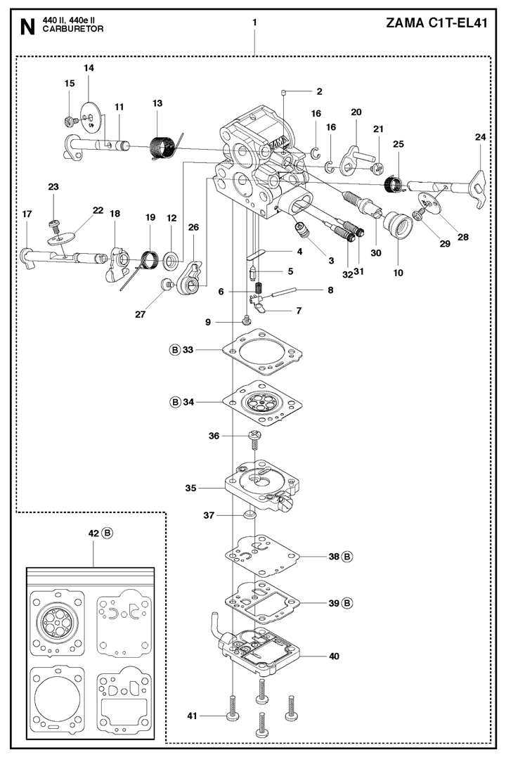 Husqvarna 440II - Carburetor