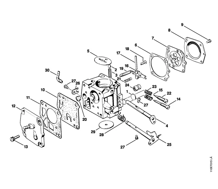 Stihl Chainsaw 041 AVEQ – Carburetor | Lawn & turfcare machinery parts