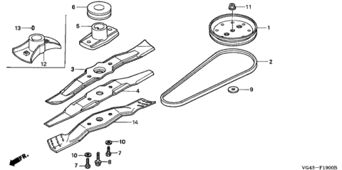 Honda Hrg536c1-sdtaa – Driven Pulley 